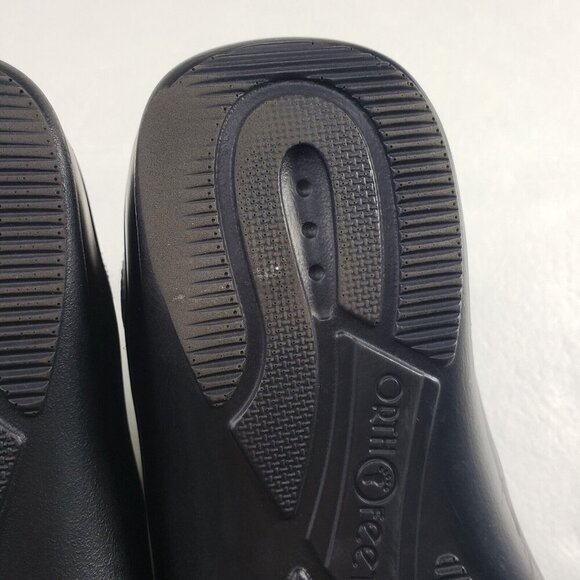 Orthofeet Lake Charles Lace Up Shoe Womens 7.5 B Black Leather Diabetic Orthotic - Picture 10 of 11